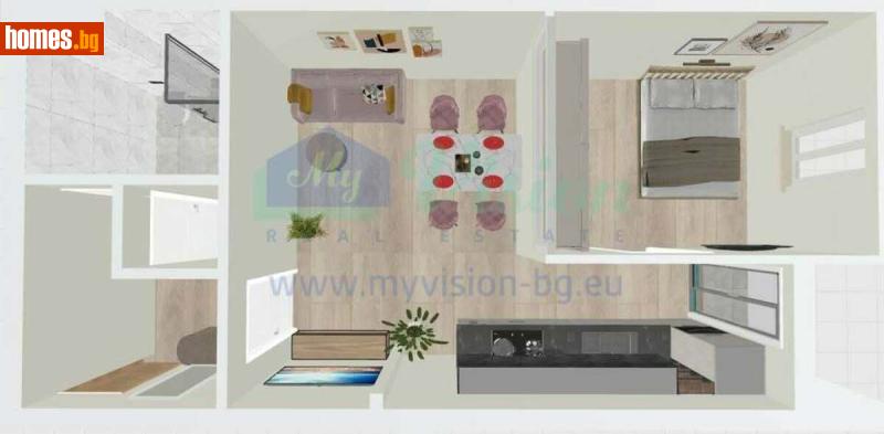 Двустаен, 64m² - Жк. Зона Б18, София - Апартамент за продажба - Myvision Real Estate - 117238995