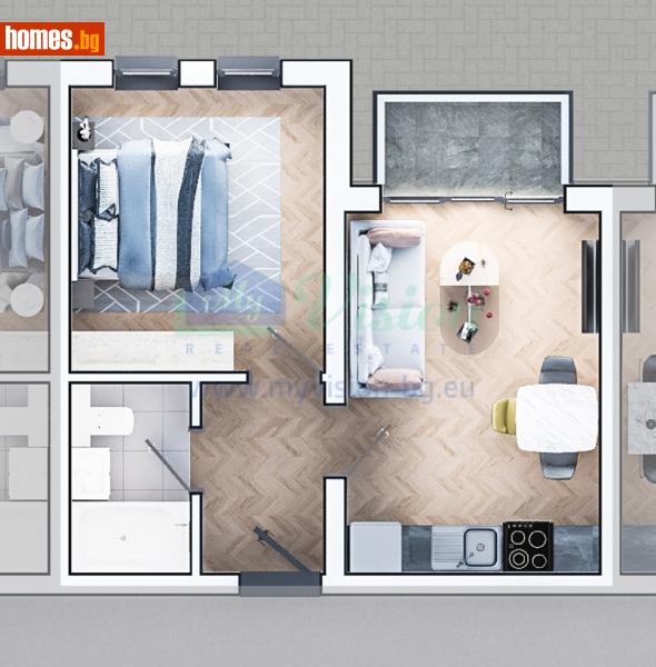 Двустаен, 58m² - Жк. Зона Б19, София - Апартамент за продажба - Myvision Real Estate - 117239021