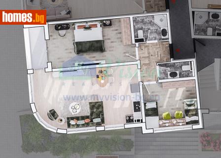 Тристаен, 110m² - Апартамент за продажба - 117239023