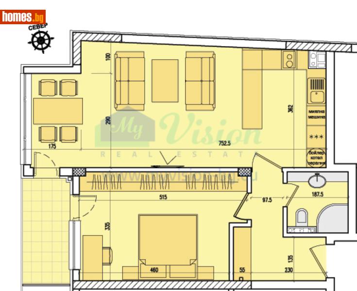 Двустаен, 81m² - Кв. Кръстова Вада, София - Апартамент за продажба - Myvision Real Estate - 117239069