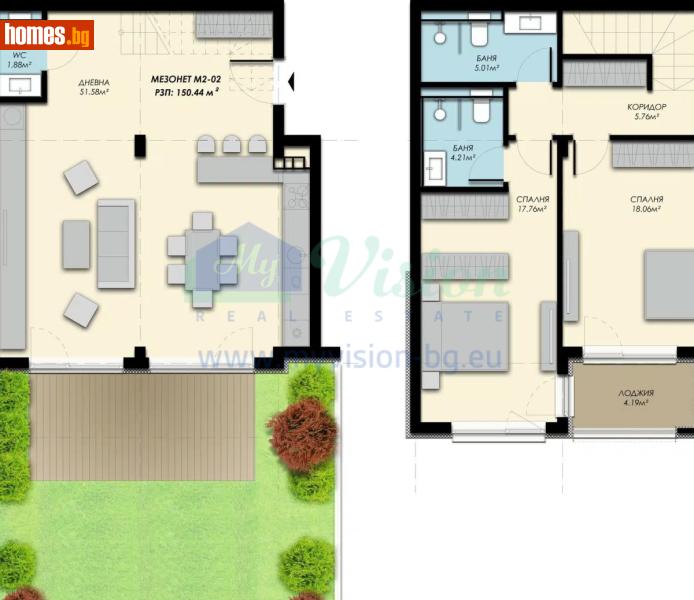 Мезонет, 150m² - , София - Апартамент за продажба - Myvision Real Estate - 117239092