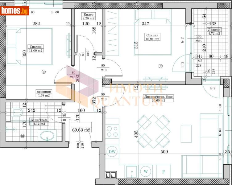 Тристаен, 80m² - Жк. Възраждане, Варна - Апартамент за продажба - АМАРА ИМОТИ - 117243783
