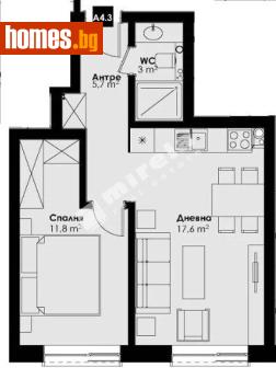 Двустаен, 59m² - Апартамент за продажба - 117250897