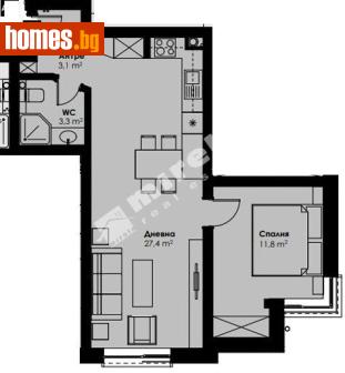 Двустаен, 70m² - Апартамент за продажба - 117250899