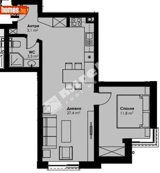 Двустаен, 70m² - София, София - град - Апартамент за продажба - МИРЕЛА - 117250915