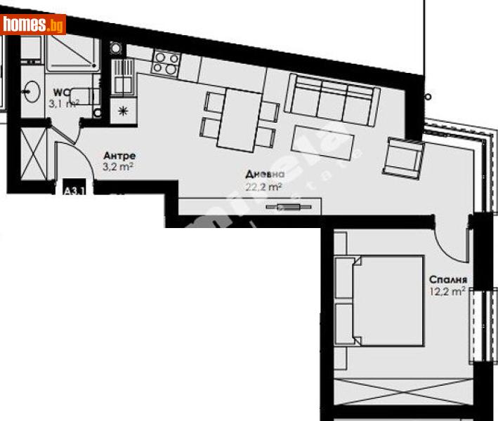 Двустаен, 64m² - София, София - град - Апартамент за продажба - МИРЕЛА - 117250917