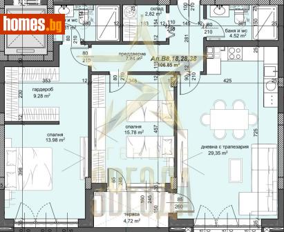 Тристаен, 127m² - Апартамент за продажба - 117288255