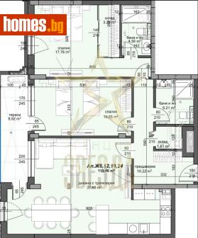 Тристаен, 141m² - Апартамент за продажба - 117288259