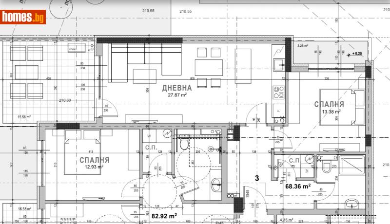 Двустаен, 90m² - Кв. Самара 3, Стара Загора - Апартамент за продажба - КОНСУЛТ ИМОТИ СС - 117289334