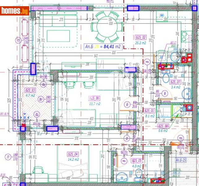 Тристаен, 104m² - Кв. Малинова Долина, София - Апартамент за продажба - МИРЕЛА - 117301160