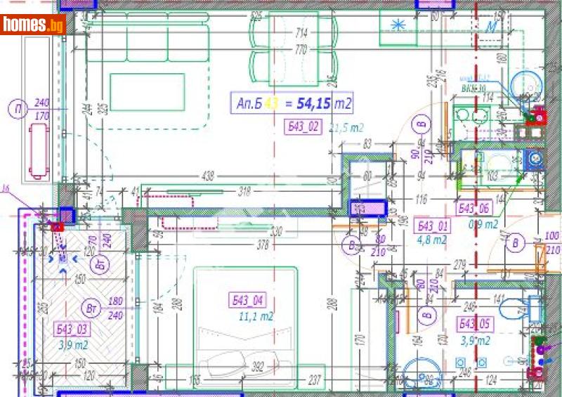 Двустаен, 66m² - Кв. Малинова Долина, София - Апартамент за продажба - МИРЕЛА - 117301177