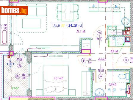Двустаен, 66m² - Апартамент за продажба - 117301181