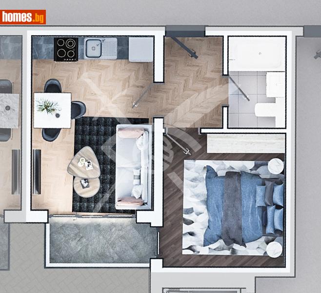 Двустаен, 57m² -  Център, София - Апартамент за продажба - ЕКС НВД - 117302028