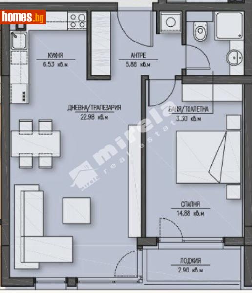Двустаен, 85m² - Жк. Зона Б5, София - Апартамент за продажба - МИРЕЛА - 117320045