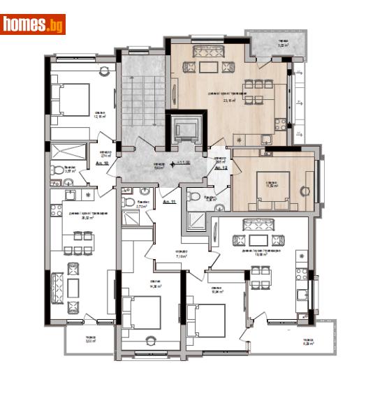 Двустаен, 61m² -  Център, Хасково - Апартамент за продажба - Имоти Мира - 117320619