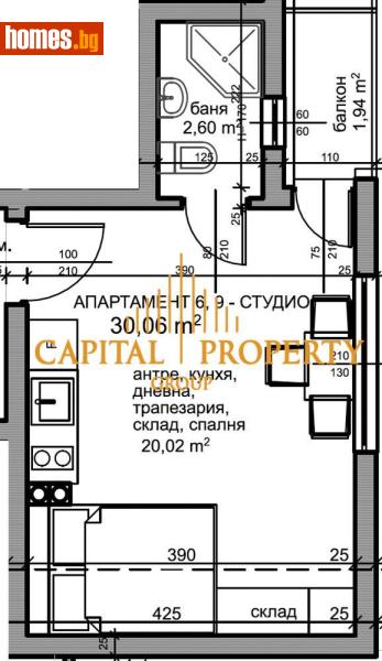 Едностаен, 28m² - С.Кранево, Добрич - Апартамент за продажба - Капитал Пропърти Груп - 117347761