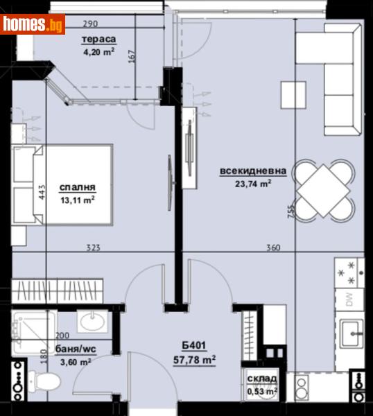 Двустаен, 67m² - Жк. Изгрев, Бургас - Апартамент за продажба - Триада естейтс - 117354155