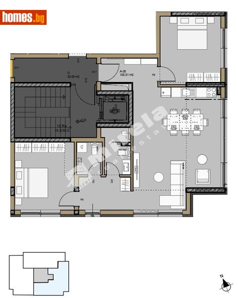 Тристаен, 115m² - Кв. Малинова Долина, София - Апартамент за продажба - МИРЕЛА - 117369656