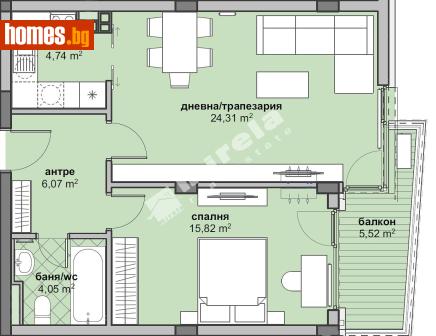 Двустаен, 83m² - Апартамент за продажба - 117387177