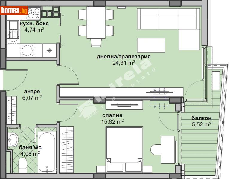 Двустаен, 83m² - Жк. Люлин 6, София - Апартамент за продажба - МИРЕЛА - 117387177