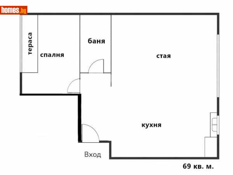 Двустаен, 69m² -  Оборище, София - Апартамент за продажба - ИМОТЕКА АД - 117401303
