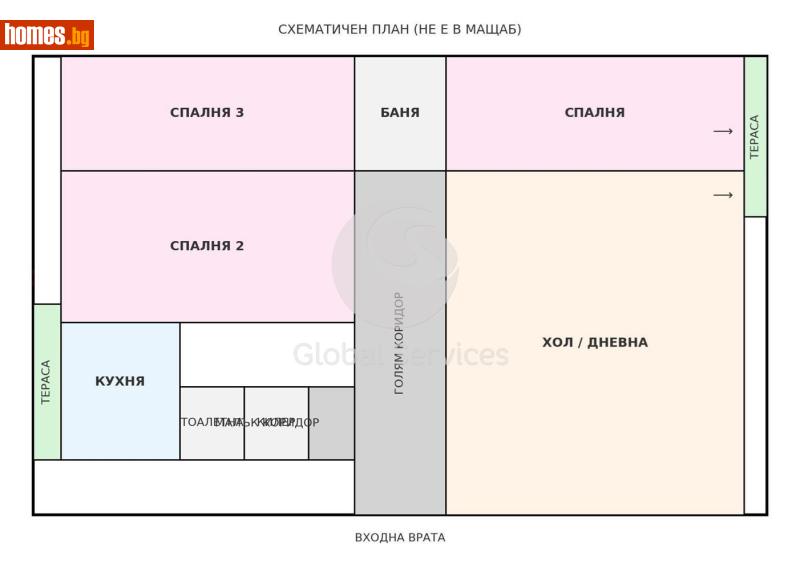 Многостаен, 102m² - Жк. Лагера, София - Апартамент за продажба - Глобъл Сървисиз ООД - 117455461