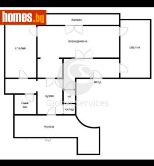 Тристаен, 136m² - Апартамент за продажба - 117455504