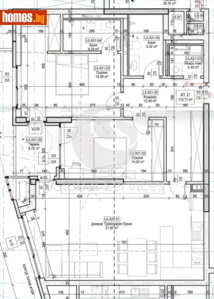 Тристаен, 136m² - Кв. Кръстова Вада, София - Апартамент за продажба - Глобъл Сървисиз ООД - 117455891