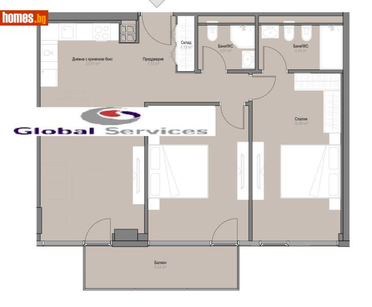 Тристаен, 118m² -  Оборище, София - Апартамент за продажба - Глобъл Сървисиз ООД - 117456090