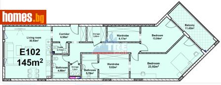 Тристаен, 177m² - Апартамент за продажба - 117464474