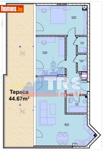 Тристаен, 154m² - Жк. Полигона, София - Апартамент за продажба - ТЕНДЕНЗ РИАЛ ЕСТЕЙТ - 117464480