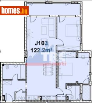 Тристаен, 144m² - Апартамент за продажба - 117464487