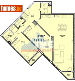 Тристаен, 144m² - Апартамент за продажба - 117464492