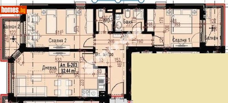 Тристаен, 108m² - Кв. Малинова Долина, София - Апартамент за продажба - МИРЕЛА - 117479060