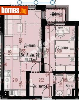 Двустаен, 69m² - Апартамент за продажба - 117479064