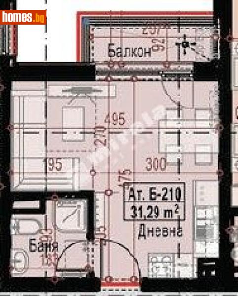 Едностаен, 37m² - Кв. Малинова Долина, София - Апартамент за продажба - МИРЕЛА - 117479066
