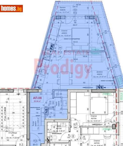 Двустаен, 77m² - Жк. Овча Купел, София - Апартамент за продажба - Продиджи - 117480613