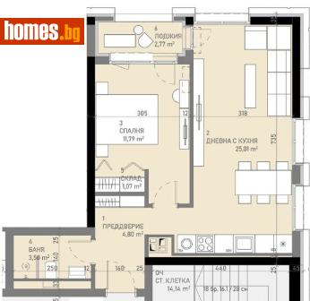 Двустаен, 72m² - Апартамент за продажба - 117490414