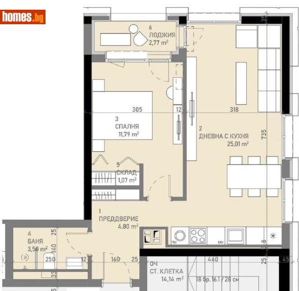 Двустаен, 72m² - Жк. Банишора, София - Апартамент за продажба - Estate Factory - Фабриката за имоти - 117490414