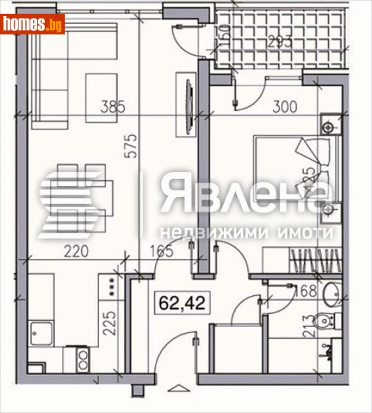 Двустаен, 74m² - Кв. Модерно Предградие, София - Апартамент за продажба - ЯВЛЕНА - 117492801