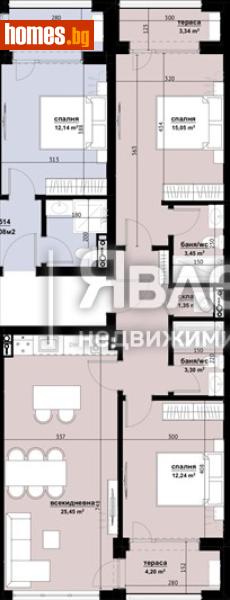 Тристаен, 102m² - Бургас, Бургас - Апартамент за продажба - ЯВЛЕНА - 117492836