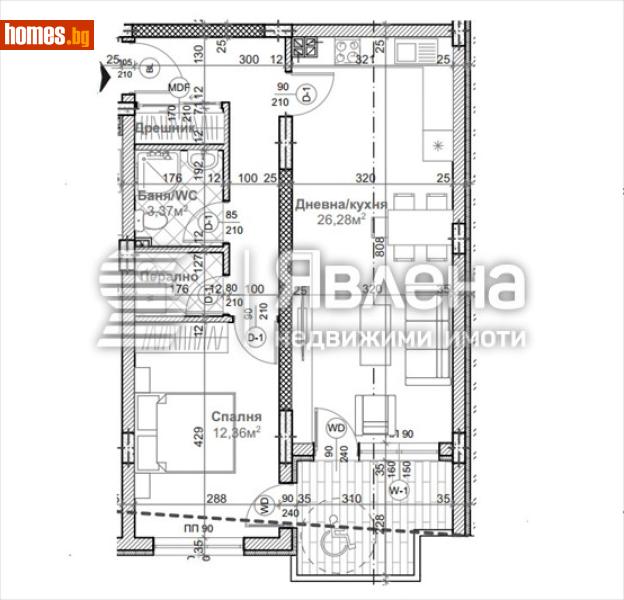 Двустаен, 83m² - Жк. Левски, Варна - Апартамент за продажба - ЯВЛЕНА - 117493036