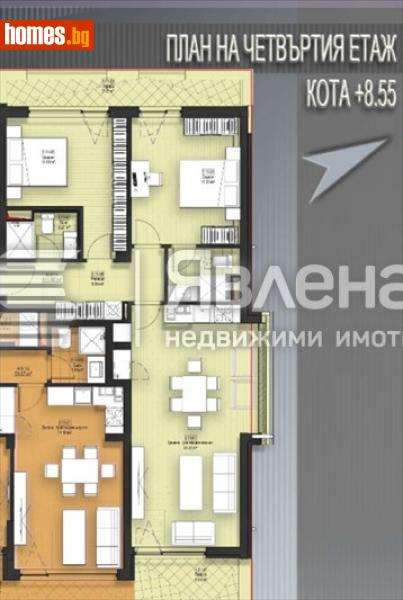 Тристаен, 125m² - С.Лозен, София - град - Апартамент за продажба - ЯВЛЕНА - 117494081