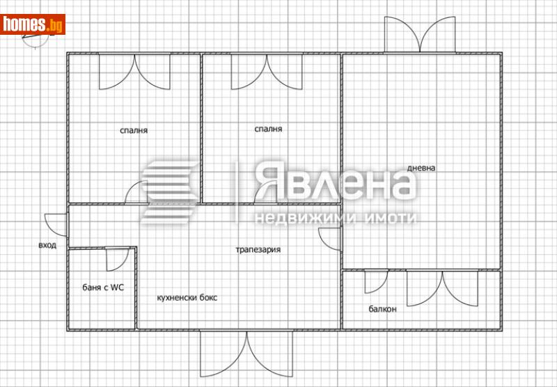 Тристаен, 70m² -  Център, София - Апартамент за продажба - ЯВЛЕНА - 117494305