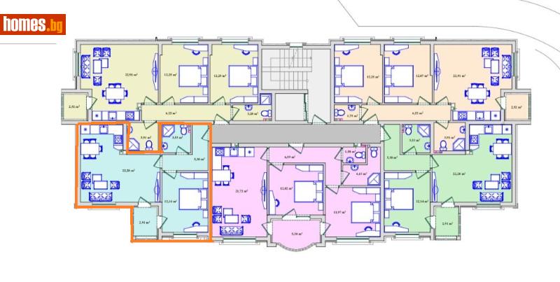 Двустаен, 67m² -  Център, Хасково - Апартамент за продажба - Имоти Мира - 117507677