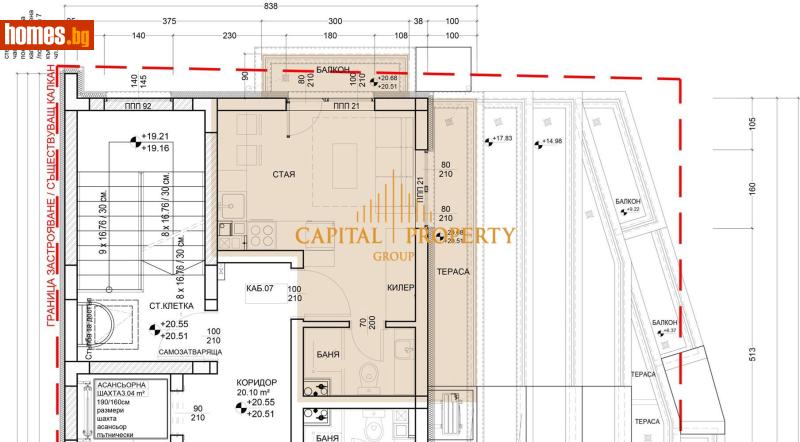 Едностаен, 39m² - Жк. Левски, Варна - Апартамент за продажба - Капитал Пропърти Груп - 117533203