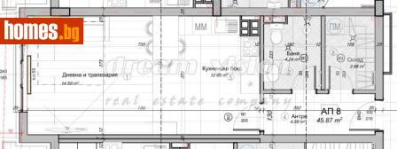 Едностаен, 53m² - Апартамент за продажба - 117547881