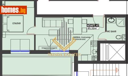 Двустаен, 65m² - Апартамент за продажба - 117607405