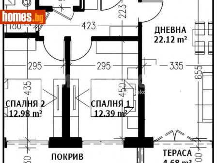Тристаен, 85m² - Апартамент за продажба - 117640259