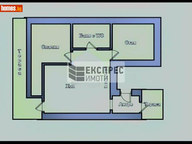 Тристаен, 50m² - Жк. Левски, Варна - Апартамент за продажба - Експрес Имоти - 117642834